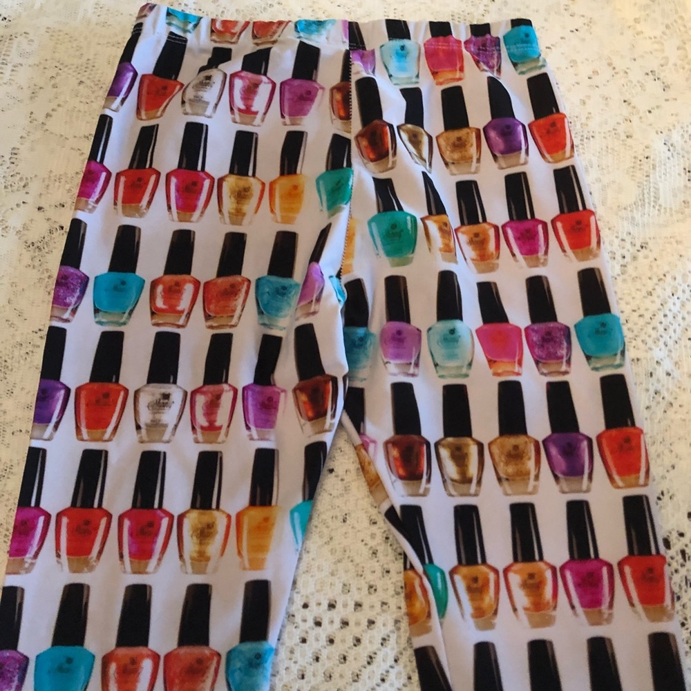 Zara Terez Sz xl 16 euc nail polish leggings - Picture 5 of 5